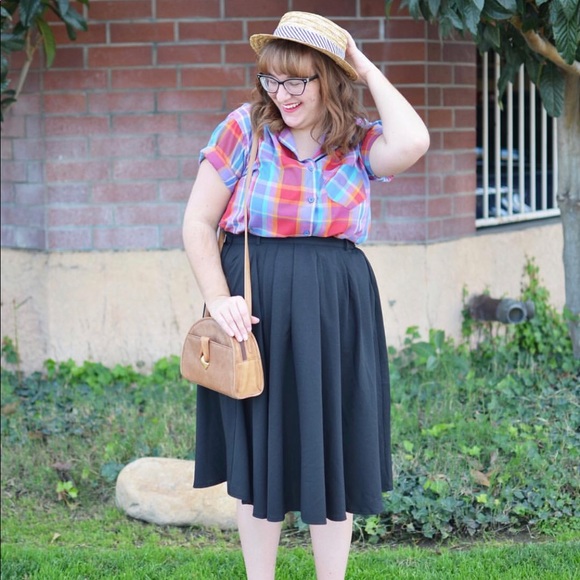 ModCloth Black Midi Skirt - Picture 3 of 5